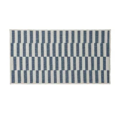 Tapijt<Blancheporte Rechthoekig tapijt met strepen blauw