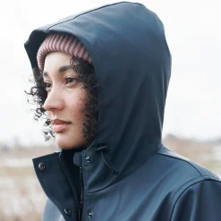 Parka En Donsjas<Blancheporte Regenjas in toile cirée van gerecycleerd polyester(**) marine