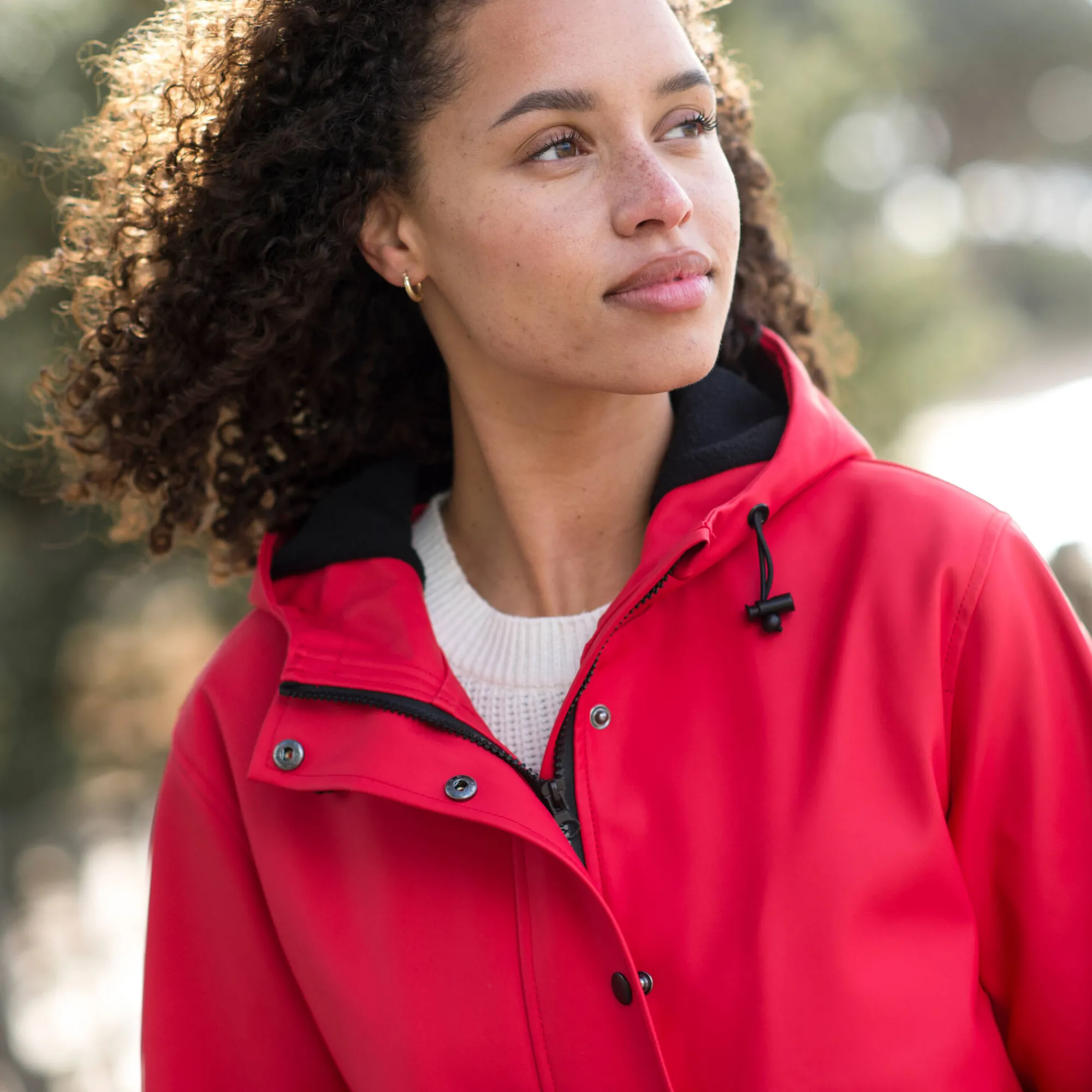 Parka En Donsjas<Blancheporte Regenjas in toile cirée van gerecycleerd polyester(**) rood