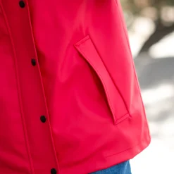 Parka En Donsjas<Blancheporte Regenjas in toile cirée van gerecycleerd polyester(**) rood