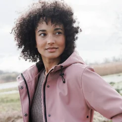 Parka En Donsjas<Blancheporte Regenjas in toile cirée van gerecycleerd polyester(**) grijsroze