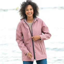 Jas En Mantel<Blancheporte Regenjas met kap grijsroze