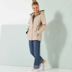 Jas En Mantel<Blancheporte Regenjas met kap beige