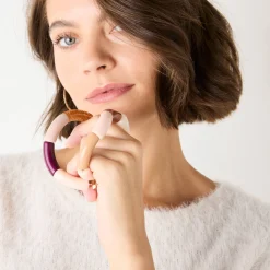 Sieraden En Feestaccessoires|Accessoires En Juwelen<Blancheporte Rekbare armband met kralen - set van 2 pruim / roze