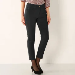 Broek<Colors&Co Rekbare 7/8-broek met nauwsluitend model zwart