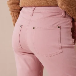 Broek<Colors&Co Rekbare 7/8-broek met nauwsluitend model blushroze