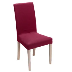 Stoelhoes<Blancheporte Rekbare, effen stoelhoes - integrale hoes of enkel zitting bordeaux