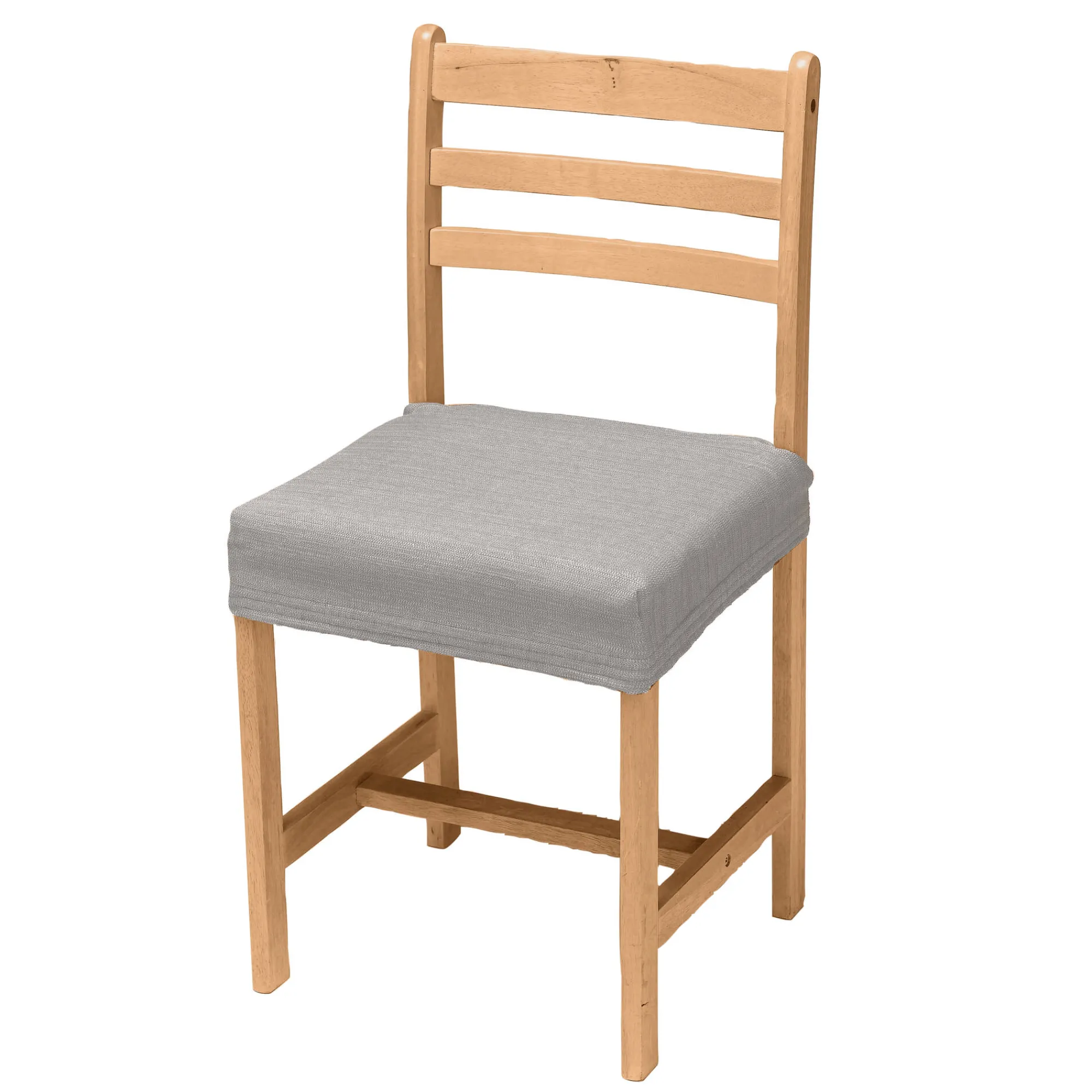 Stoelhoes<Blancheporte Rekbare, effen stoelhoes - integrale hoes of enkel zitting parelgrijs