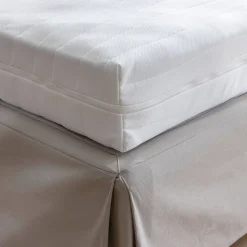 Matrasbeschermer<Blancheporte Rekbare, gematelasseerde hoes, luxe matrasvernieuwer wit