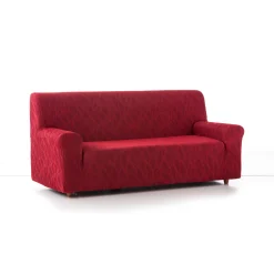 Zitbankhoes<Blancheporte Rekbare hoes voor fauteuil en zitbank Alice rood