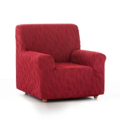 Zitbankhoes<Blancheporte Rekbare hoes voor fauteuil en zitbank Alice rood