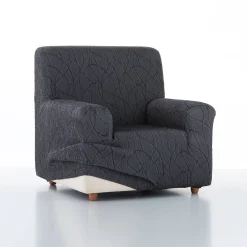 Zitbankhoes<Blancheporte Rekbare hoes voor fauteuil en zitbank Alice grijs