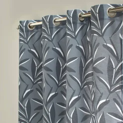 Gordijn, Glasgordijn & Store<Blancheporte Rideau imprimé feuillage grijs
