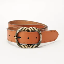 Sieraden En Feestaccessoires|Accessoires En Juwelen<Blancheporte Riem met goudkleurige gesp karamel