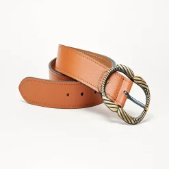 Sieraden En Feestaccessoires|Accessoires En Juwelen<Blancheporte Riem met goudkleurige gesp karamel