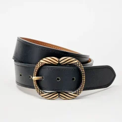 Sieraden En Feestaccessoires|Accessoires En Juwelen<Blancheporte Riem met goudkleurige gesp zwart