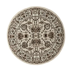 Tapijt<Blancheporte Rond tapijt met Perzisch motief beige
