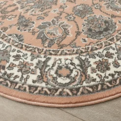 Tapijt<Blancheporte Rond tapijt met Perzisch motief roze