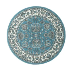Tapijt<Blancheporte Rond tapijt met Perzisch motief grijsblauw