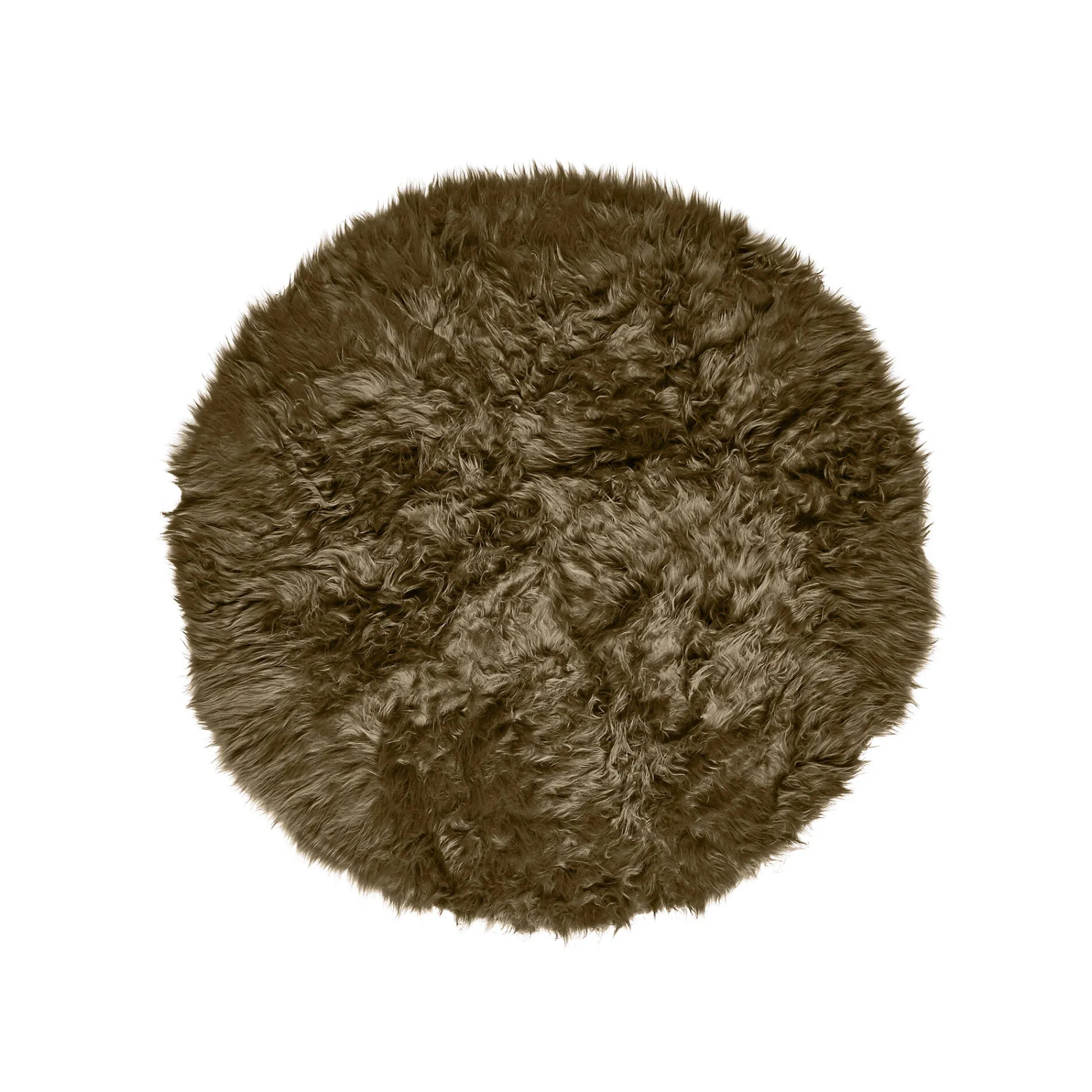Tapijt<Blancheporte Rond tapijtje met hoge polen taupe