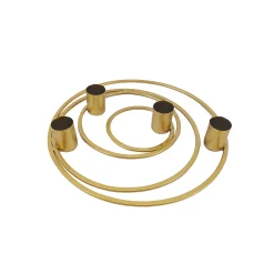 Feesttafel|Feestdecoratie<Blancheporte Ronde multi-kandelaar, metaal goudkleurig