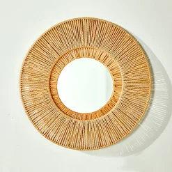 Decoratieartikel<Blancheporte Ronde spiegel in rotan