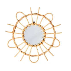 Decoratieartikel<Blancheporte Ronde spiegel in rotan - set van 3 hout