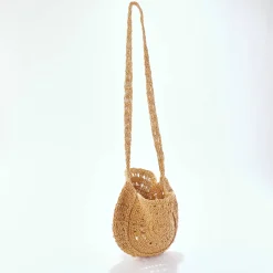 Accessoires En Juwelen<Blancheporte Ronde tas in 'zon' model, in gevlochten jute naturel