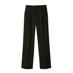 Broek<Blancheporte Ruime broek, strepenprint zwart