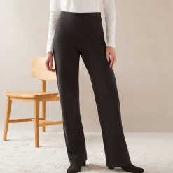 Broek<Blancheporte Ruime, rechte broek, milanotricot zwart