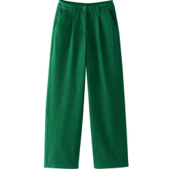 Broek<Blancheporte Ruime, rechte broek, speciaal voor kleine lengtes dennengroen