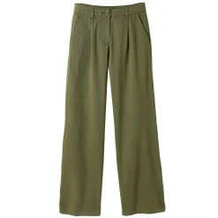 Broek<Blancheporte Ruime, rechte broek, speciaal voor kleine lengtes lindegroen