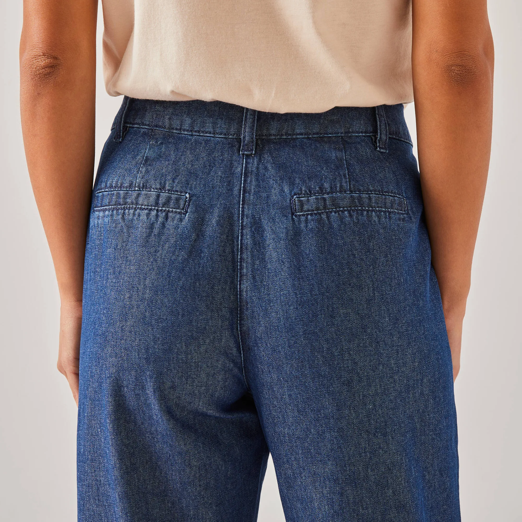 Jeans<Blancheporte Ruime, rechte jeans, speciaal voor kleine lengtes stone