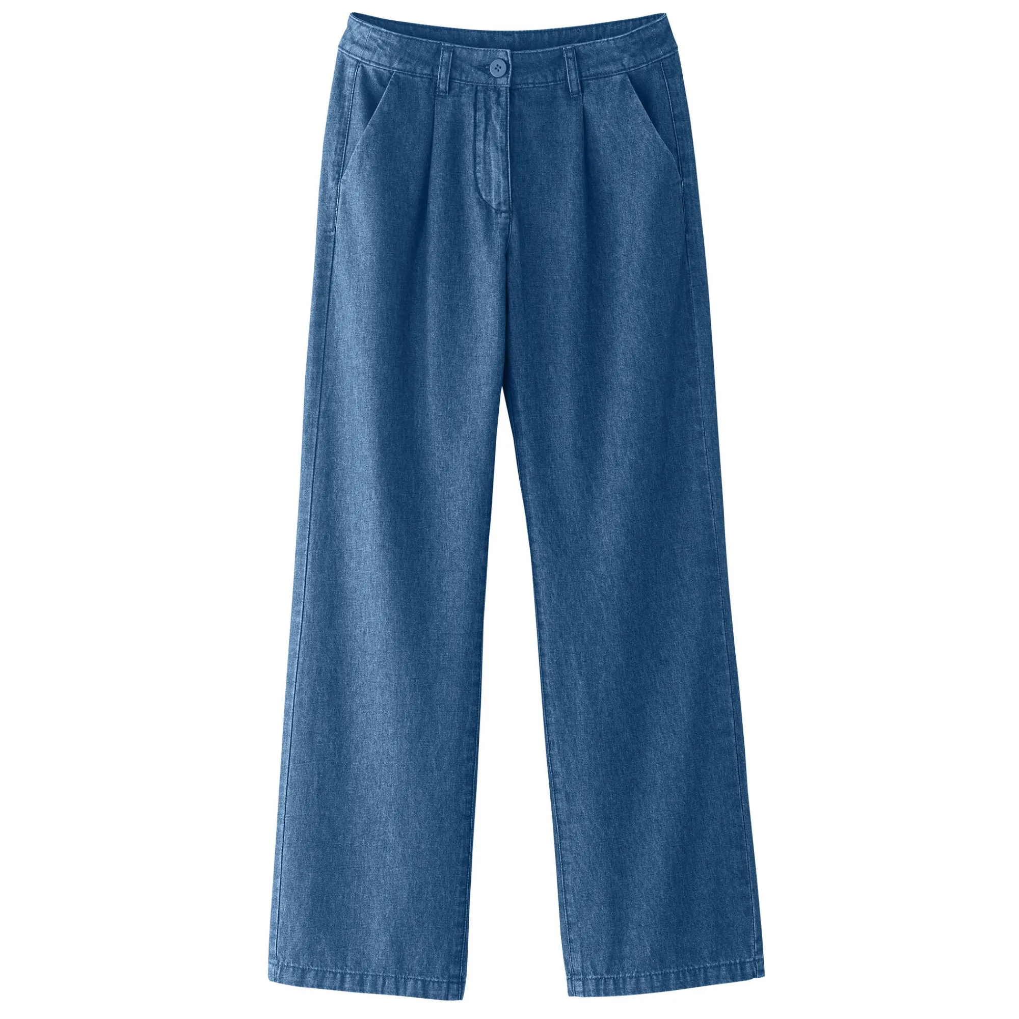 Jeans<Blancheporte Ruime, rechte jeans, speciaal voor kleine lengtes stone