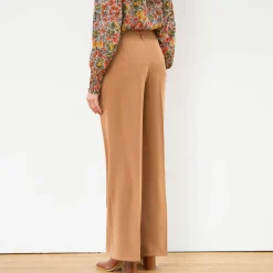 Broek<Blancheporte Ruime, soepele broek karamel