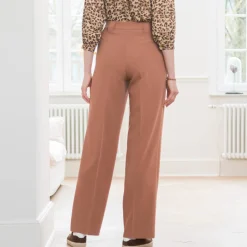 Broek<Blancheporte Ruime, soepele broek karamel