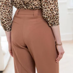 Broek<Blancheporte Ruime, soepele broek karamel