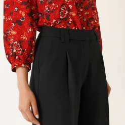 Broek<Blancheporte Ruime, soepele broek zwart
