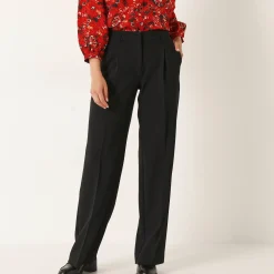 Broek<Blancheporte Ruime, soepele broek zwart