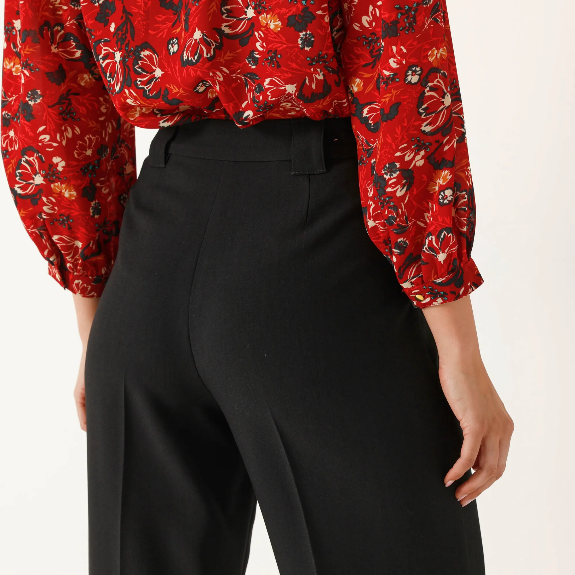 Broek<Blancheporte Ruime, soepele broek zwart