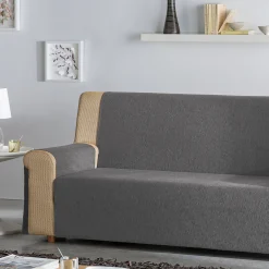 Zitbankhoes<Blancheporte Salonbeschermer in chenillestof grijs