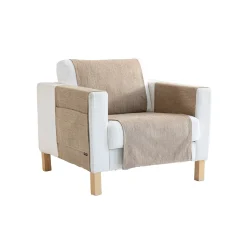 Zitbankhoes<Blancheporte Salonbeschermer in chenillestof taupe