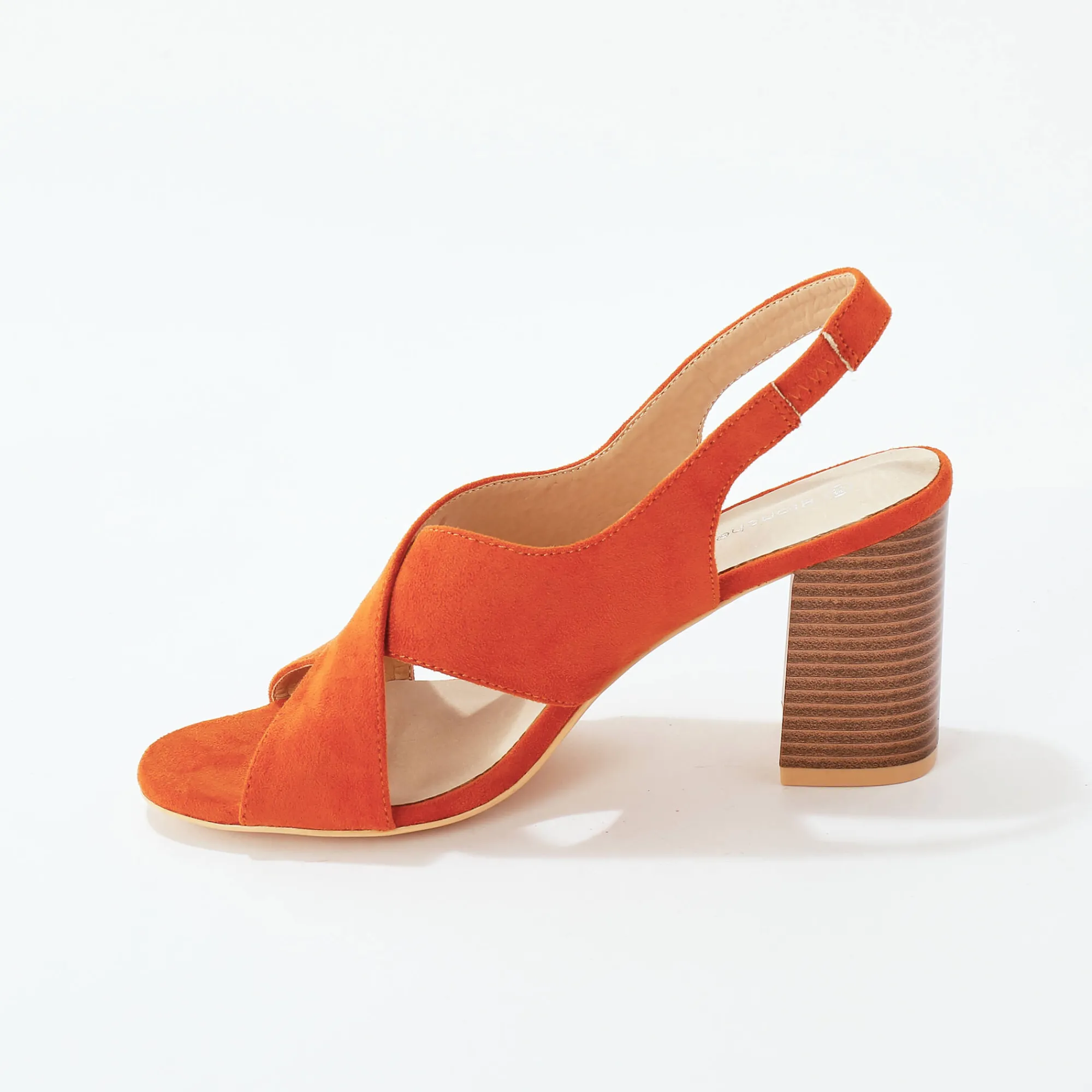 Sandalen En Espadrilles|Schoenen<Blancheporte Sandalen met hak en gekruiste riempjes terracotta