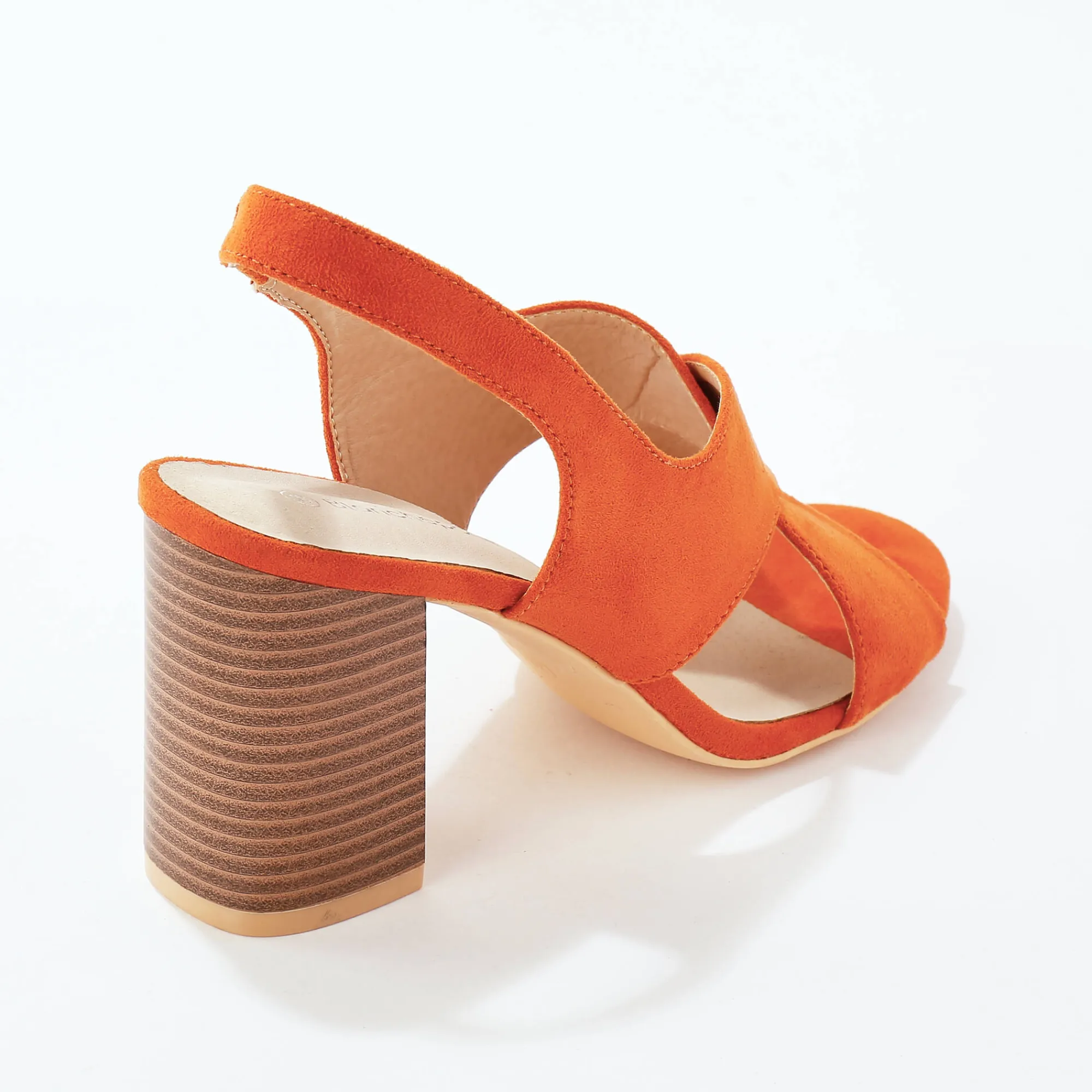 Sandalen En Espadrilles|Schoenen<Blancheporte Sandalen met hak en gekruiste riempjes terracotta