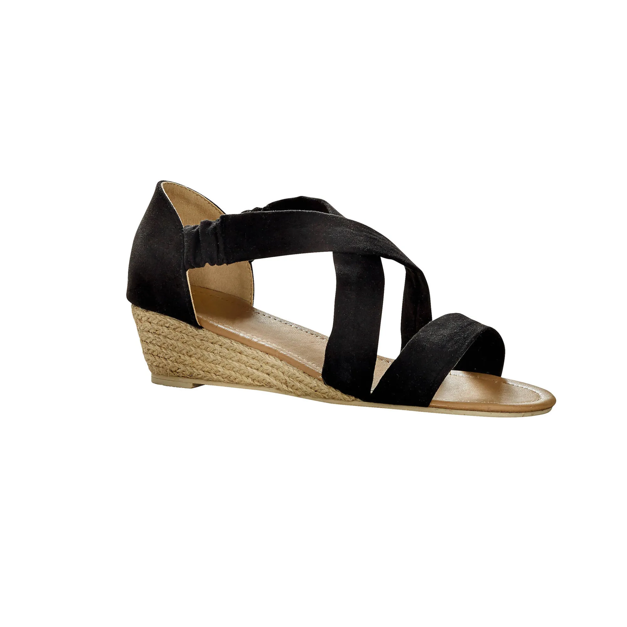 Sandalen En Espadrilles|Schoenen<Blancheporte Sandalen met sleehak zwart