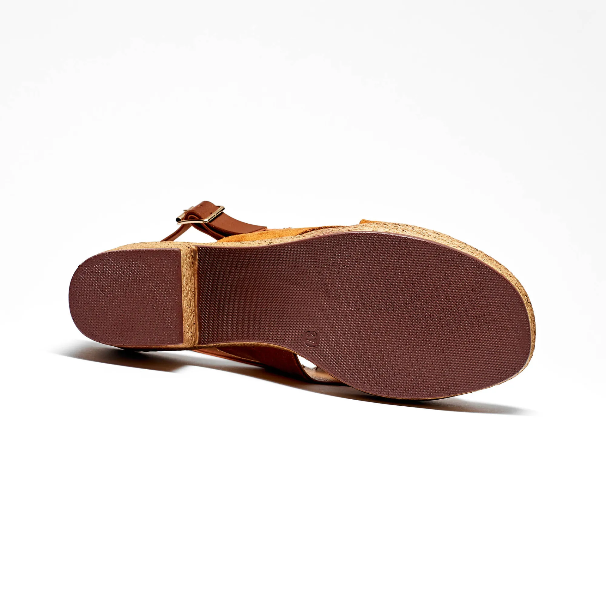 Sandalen En Espadrilles|Schoenen<Blancheporte Sandalen met sleehak en gekruist bovenwerk, karamel
