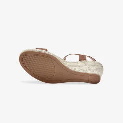 Sandalen En Espadrilles|Schoenen<Blancheporte Sandalen met sleehak in koord donkerbeige