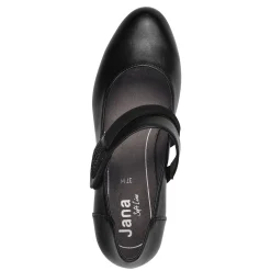 Pumps|Schoenen<Jana Schoenen met riempje en hak zwart