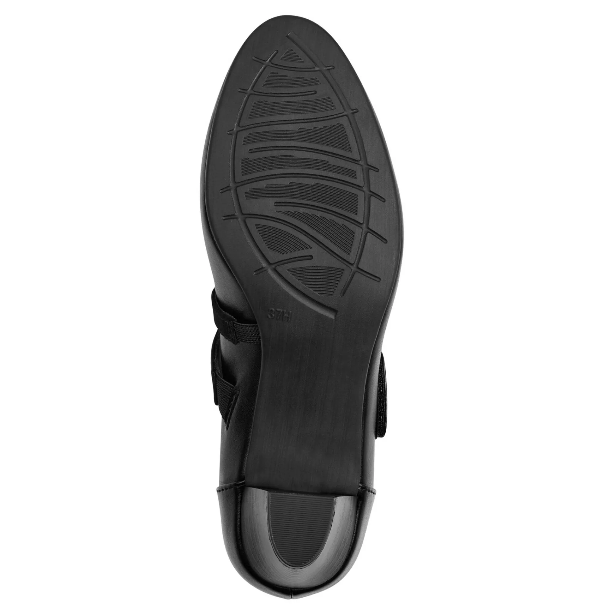 Pumps|Schoenen<Jana Schoenen met riempje en hak zwart