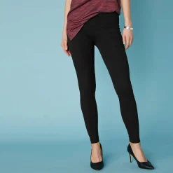 Legging<Blancheporte Set van 2 leggings met elastische taille karamel / zwart